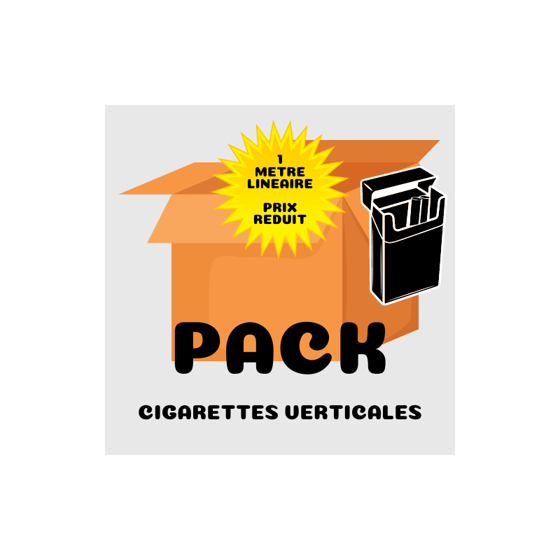 Pack poussoirs pour cigarettes verticales